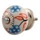 Orange Leaf Flower Ceramic Cabinet Knob Online